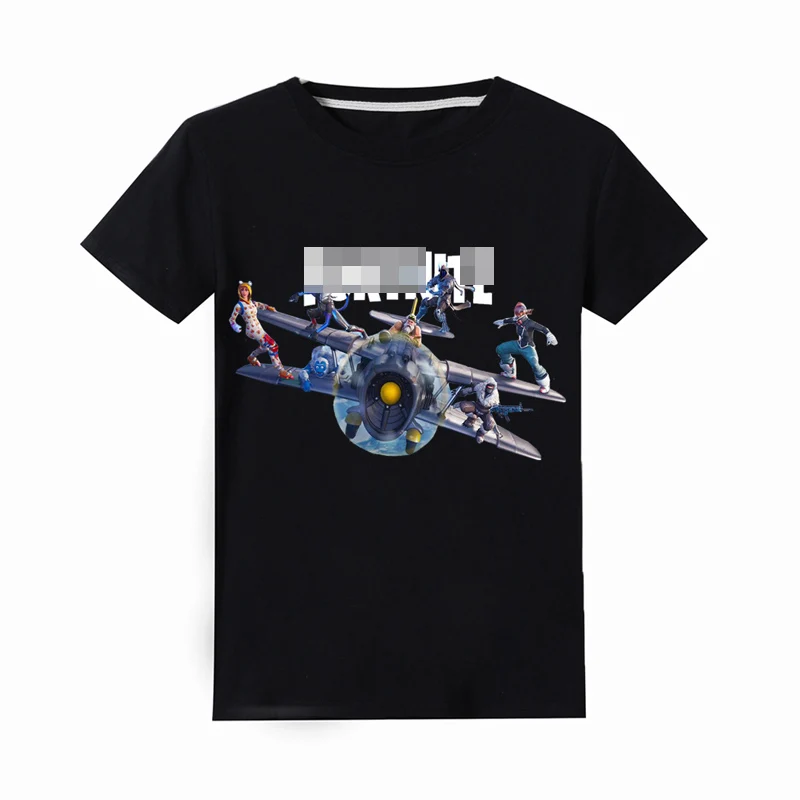 

2019 new summer short-sleeved T-shirt fornite 6-14 years old Kids boys girls clothes Tops Tees cotton cartoon printing children