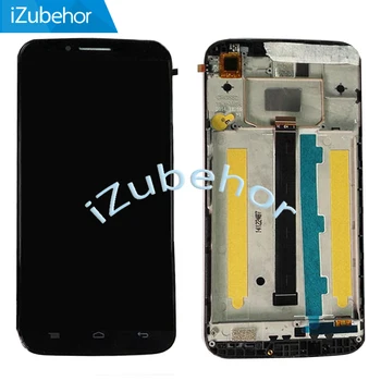 

100% warranty LCD Display Screen With Touch Screen Digitizer + Frame For Alcatel one touch Flash Plus 7054T OT7054T ot7054