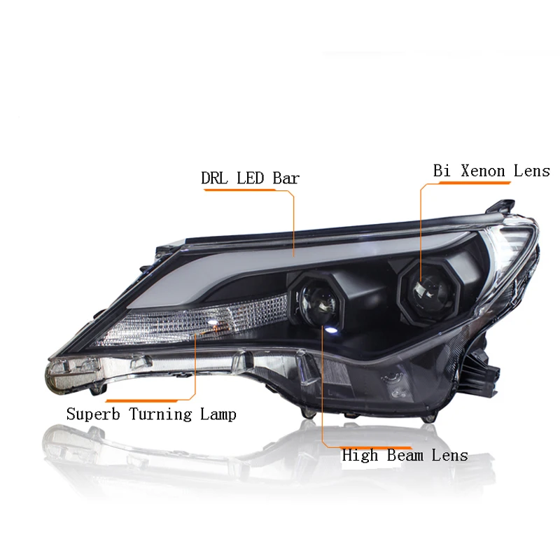 Новинка светодиодные фары Ownsun Орлиный глаз для Toyota RAV4 2015 1 пара|lens headlight|projector lens