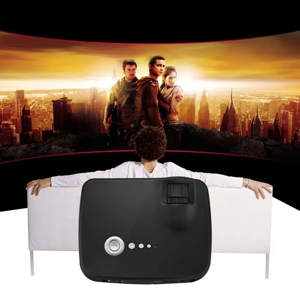 7000LM 1080P 3D Mini Projector Home Theater LED Multimedia HDMI VGA USB RGB Simple Beamer LED Portable Projector