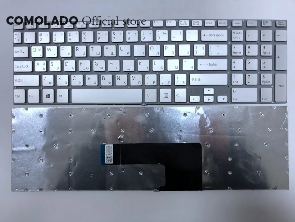BG Болгарская Клавиатура для ноутбука Sony Vaio SVF15 FIT15 SVF151 SVF152 SVF153 SVF1541 SVF15E серебристый