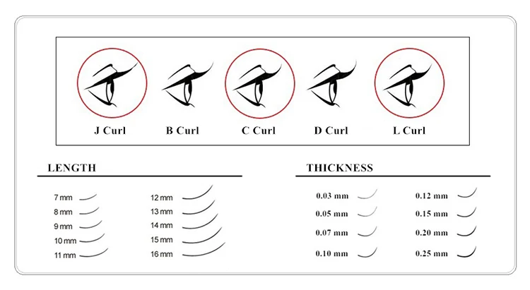GLAMLASH L Curl 7~ 15 мм микс 16 рядов/чехол для наращивания норковых ресниц, L локон отдельных ресниц, L ресницы, L накладные ресницы