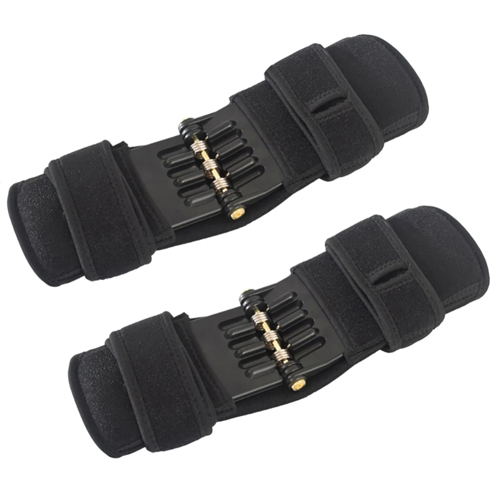 

1pcs/ 2pcs Knee Boosters Power Lift Joint Support Knee Pads Breathable Non-Slip Powerful Rebound Inside Is Black HOT Sale