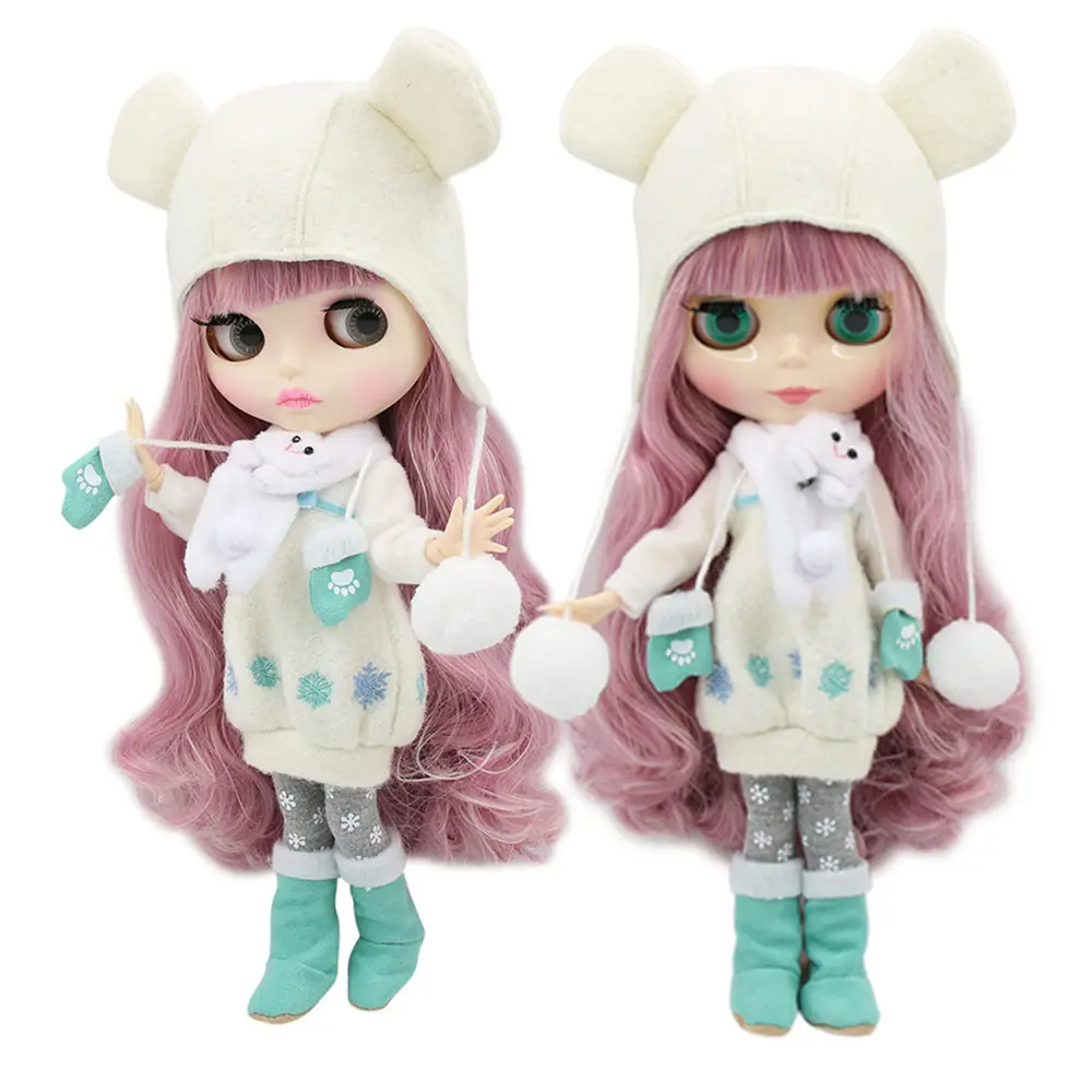 Ледяная кукла DBS blyth 1/6 игрушка bjd совместное тело микс розовые волосы белая кожа