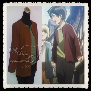 

Hot Selling Cartoon Mirai Nikki COS Eren Jaeger Cosplay Costumes for Men/Women Coat+Shirt+Pants