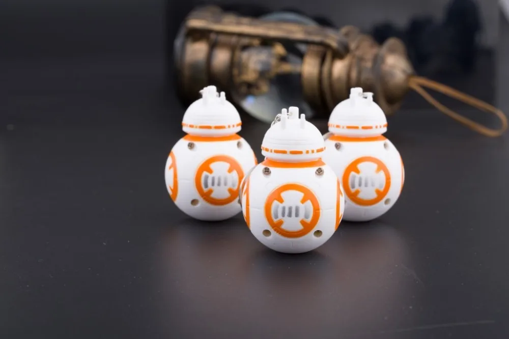 Звездные Войны Пробуждение силы BB8 R2D2 Droid Робот СВЕТОДИОДНЫЙ Брелок фигурка штурмовика клон ремень Дарт брелок Вейдер 2