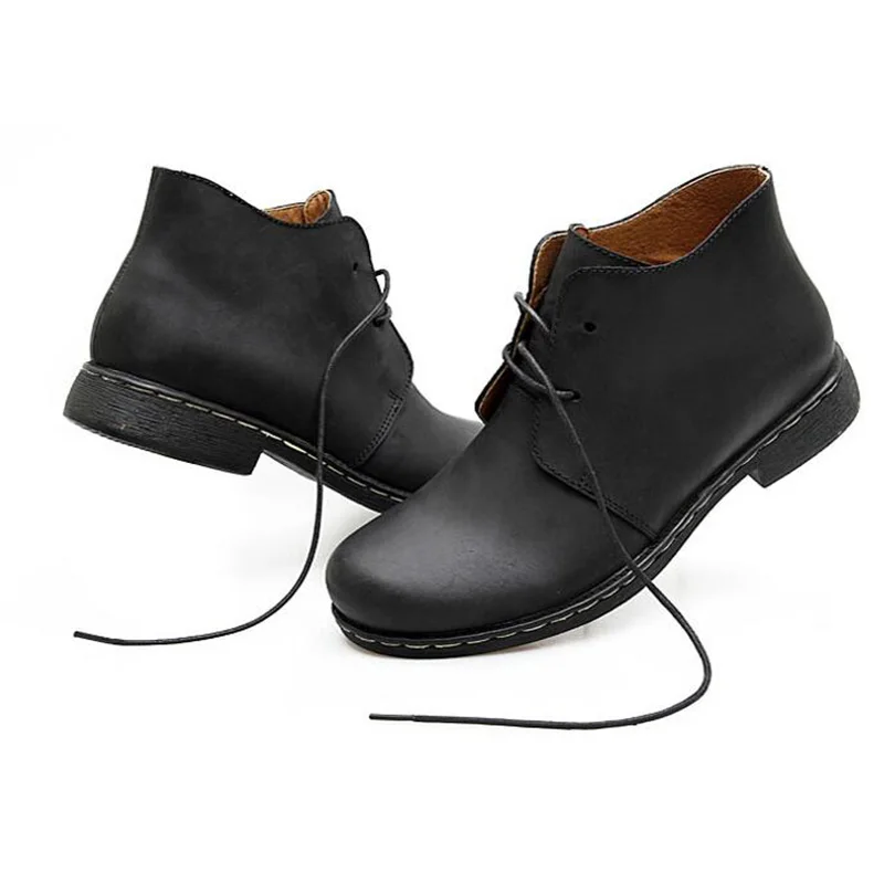 brown Outono Shoes9 With Dos Black Martin Boots Fur Fur marrom Estilo Homens Água Botas Britânico D' De Louco Prova Trabalho Ankle Segurança preto Artesanal Genuíno Inverno Couro À Rq4xwO