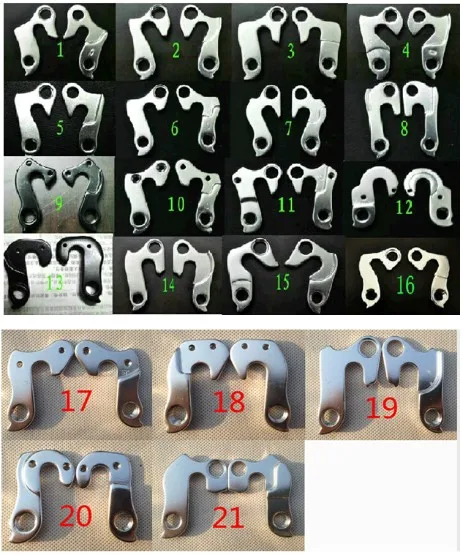 

2pcs MTB Mountain ROAD Bike Bicycle Alloy Front Gear Rear Derailleur hanger Tail Hook Frame Saver Dropout