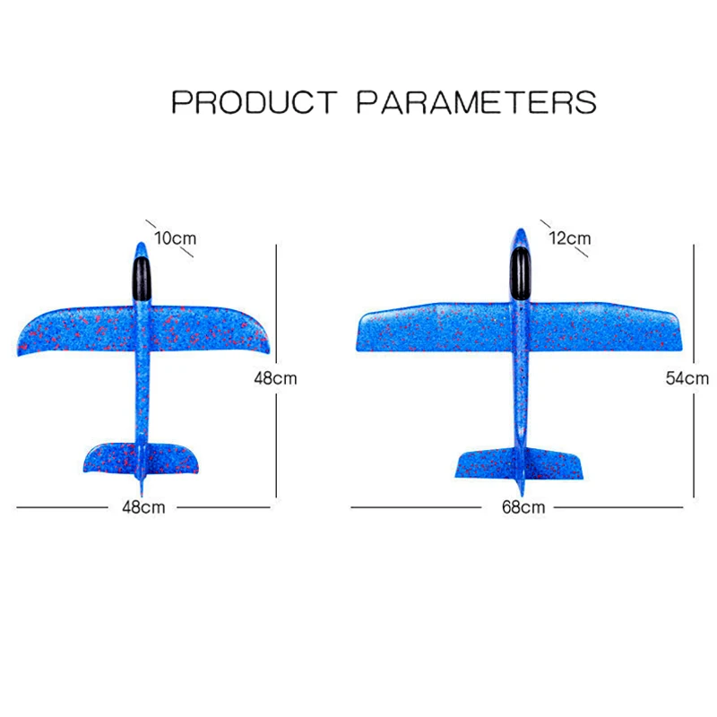 68 см ручной бросок Летающий планер игрушки-самолеты для детей пена модель аэроплана вечерние сумки наполнители Летающий планер самолет игрушки игры