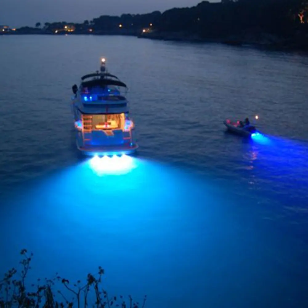 Ksol 6*1 Вт синий Нержавеющая сталь IP68 Водонепроницаемый светодиодный морской подводная лодка свет яхты Свет