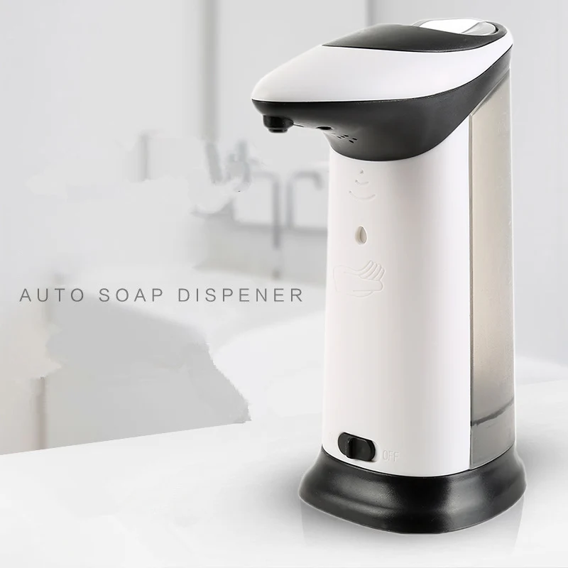 420ml Automatic Soap Dispenser ABS Electroplated with Built-in Infrared Smart Sensor Touchless Sanitizer for Kitchen Bathroom auto hand soap dispenser with ir sensor auto sensor touchless hand free sanitizer hand washing liquid bottle