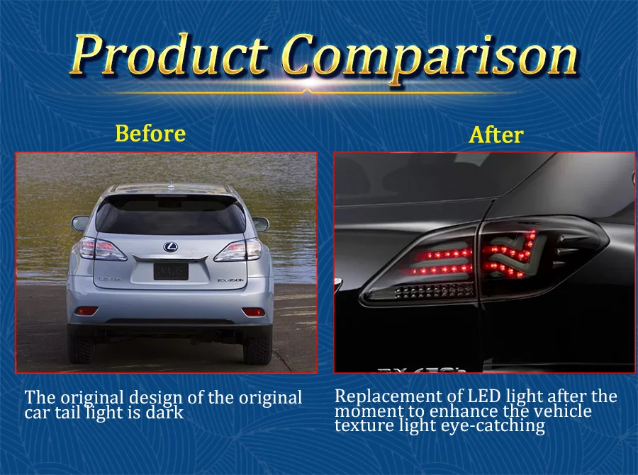 Светодиодный фонарь светильник s в сборе для Lexus RX450H 2010- светодиодный задний фонарь стоп-сигнал заднего хода светильник беспроводной сзади Резервное копирование лампа DRL для хвостовой части автомобиля светильник s