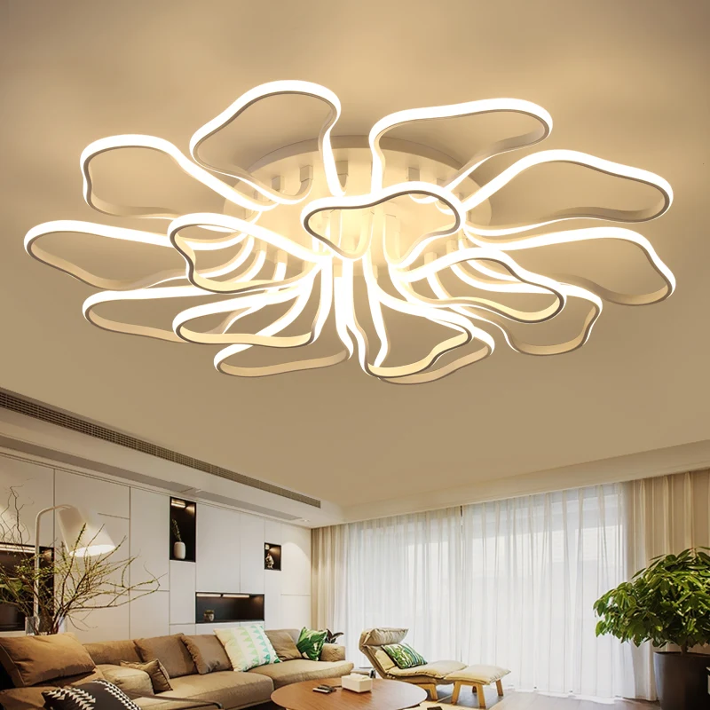 

New arrival Acrylic Aluminum Modern Led Ceiling Chandelier Light For Living Room Bedroom Study Room AC85-265V Ceiling Chandelier
