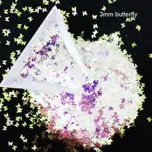 10 г/упак., бабочка/Летучая мышь/облако/Дельфин формы блёстки, акриловые блестящие синие фиолетовые ломтики 3D ногтей художественные блестки пайетки