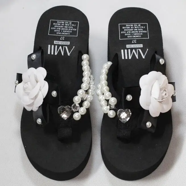 black bow handmade sandals