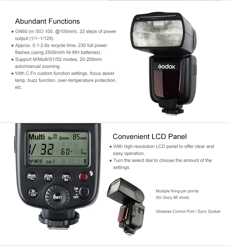 Godox TT600S For Sony Camera Flash (25)