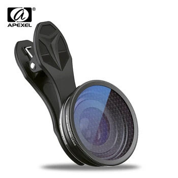

Apexel 2 IN 1 Phone Camera Lens Optical 20x Macro Lens 25mm Microscope Photography Mobile Phone Lens Ket with Star Filter