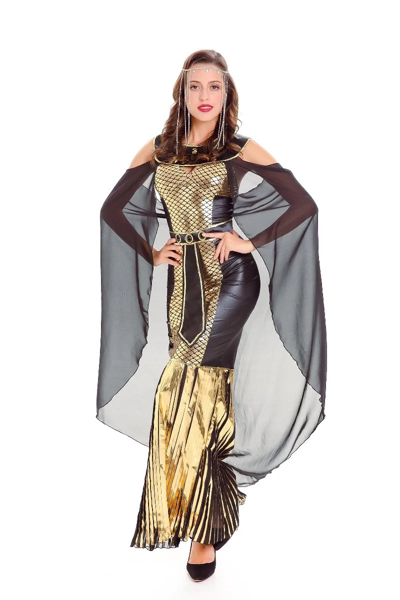 4pcs Sexy Greek Goddess Costumes Sexy Egypt Queen Clothing Halloween 