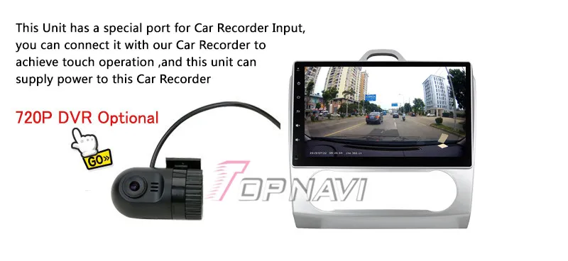 Best Topnavi 10.2" Quad Core Android 6.0 Car GPS Navigation for Focus 2 Auto Autoradio Multimedia Audio Stereo,NO DVD In Dash 30
