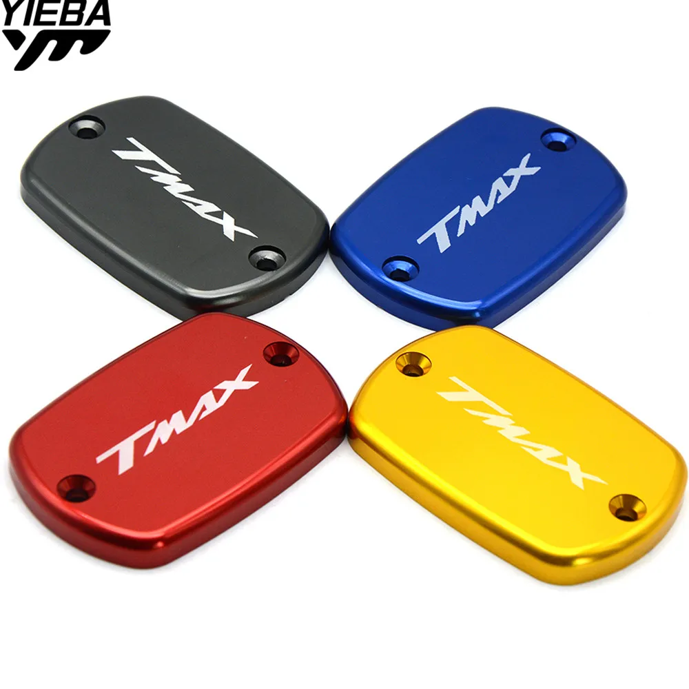 NEW CNC Aluminum Red Motorcycle Brake Fluid Fuel Reservoir Tank Cap Cover For YAMAHA T-Max 500 TMAX 500 TMax 530 XP530 2012-2016