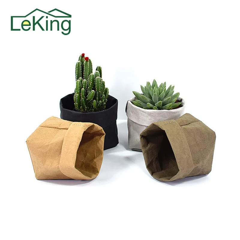 

Kraft Paper Storage Bags of Fruit and Vegetable Garlic Onion Plant Flower Pot Bag Basket Home Garden Storage Organization New