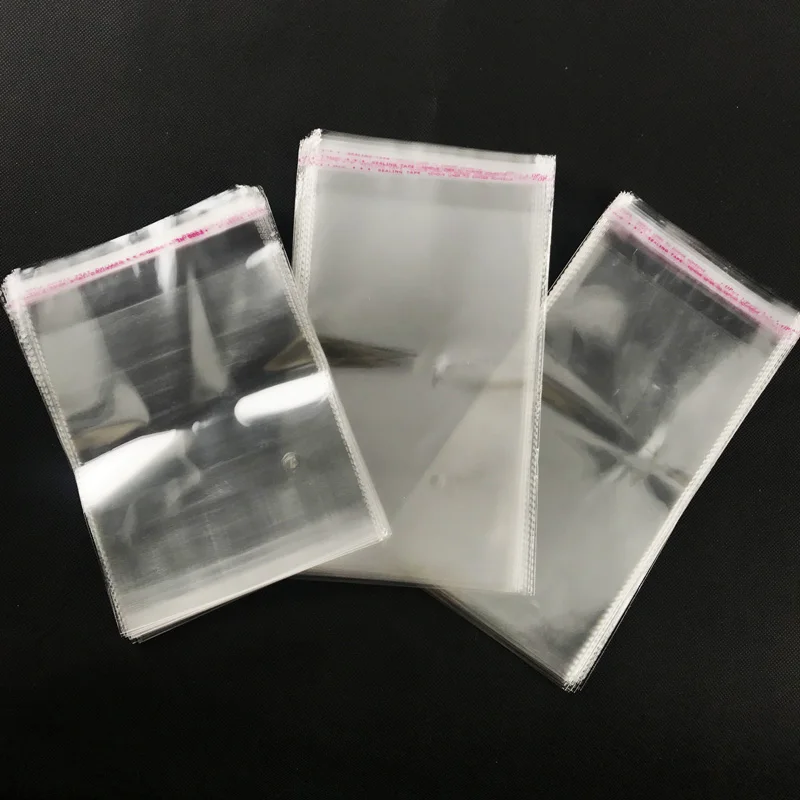 Из прозрачного целофана самоклеящаяся Пластик сумка из полипропилена для хранения поли мешки подарка 13x18 см Закрывающиеся Пластиковые прозрачные сумки