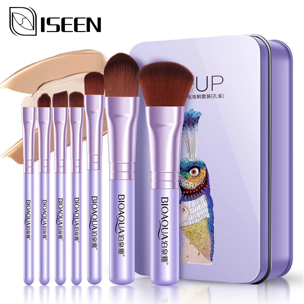 

2018 New Hot 7Pcs Makeup Brushes Set Eye Lip Face Foundation Make Up Brush Kit Soft Fiber Hair Tools Fastshipping
