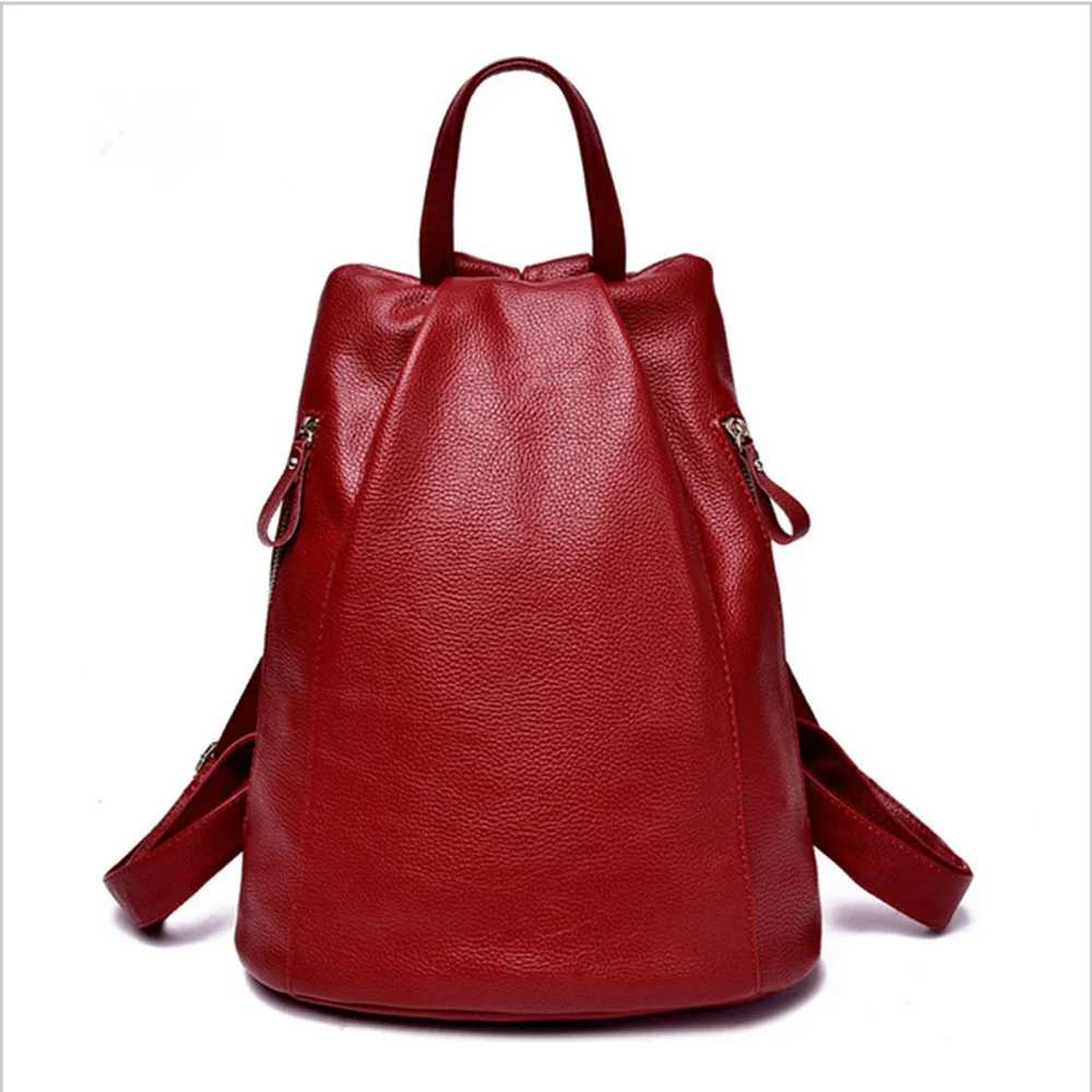 2016 Fashion New Leather Rucksack Women Anti theft School Bags For Teenage Girls Bag For School