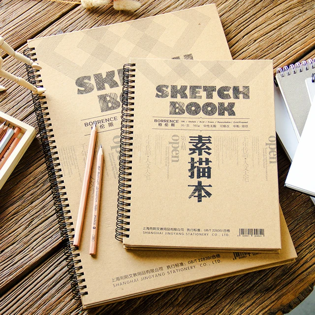 Sketchbook Paper 8k/16k/32k Sketch Paper For Drawing Painting Diary  Professional B5 Notebook Notepad Stationery Art Supplies - Notebook -  AliExpress