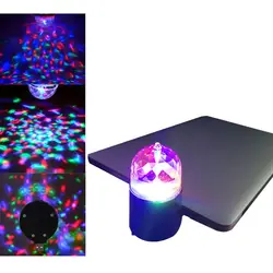 Светодиодный сценический световой/звуковой контроль кристалл магический Дискотека диджей караоке вечерние лампа