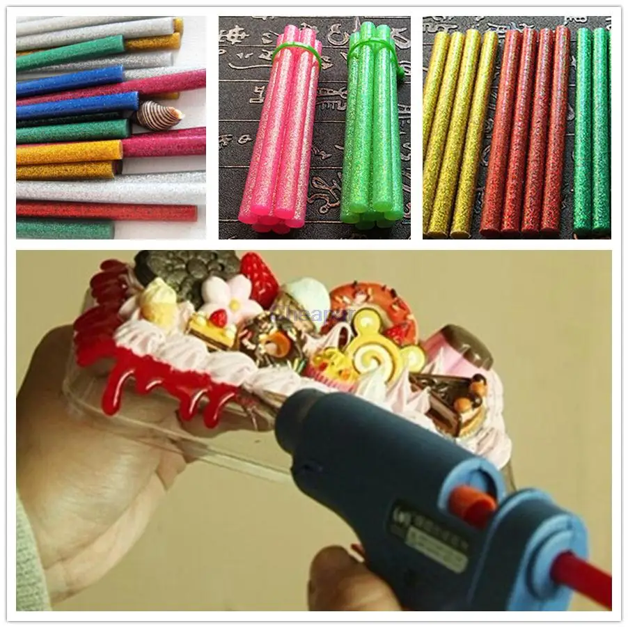 New Fashion Arrival 7 100mm 10pcs Flash Mix Color Hot Melt Glue Aeproduct Getsubject