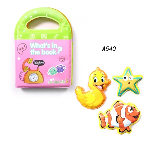 NEW Bathing Toys Squeeze-Sounding Dabbling Toy Bath Book with BB whistle Animal Toy For Baby Bathroom Early Educational Toys 17