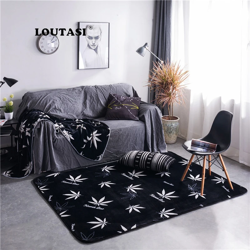Loutsi современный мягкий фаннель утолщенный коврик для ковров прикроватный коврик для улицы молитвенный салон домашний Коврик для пола Противоскользящие коврики