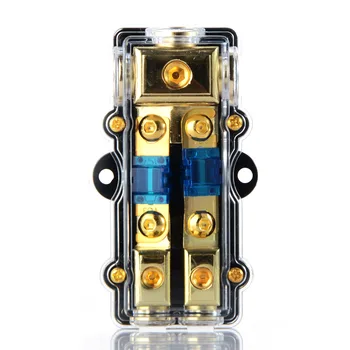 

1PCS Universal Car Auto Audio Amplifier 1 in 2 ways Out 60A Fuse Holder Fuse Box