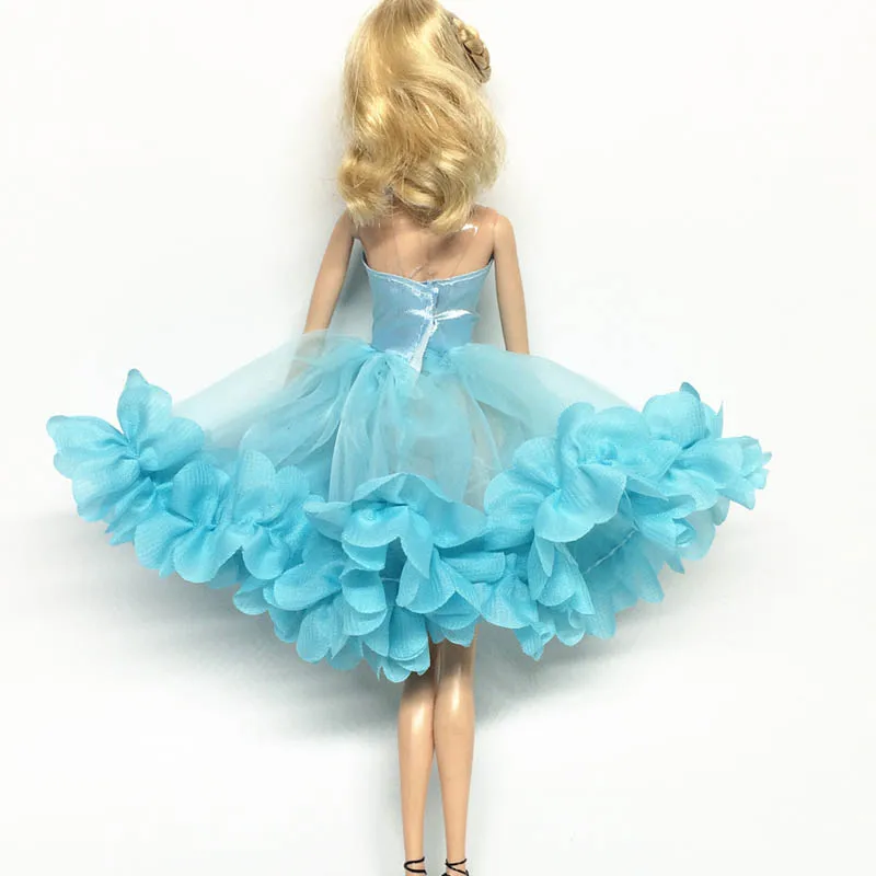 6 шт./лот платье куклы с открытыми плечами Одежда для куклы Барби цельный Платья для вечеринок для 1/6 BJD Аксессуары для кукол DIY Дети игрушка