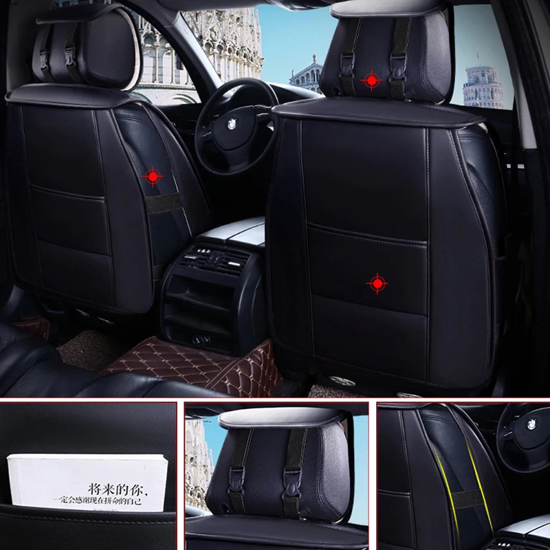 Новинка универсальный кожаный чехол на автомобильное сиденье для mitsubishi pajero 2 3 4