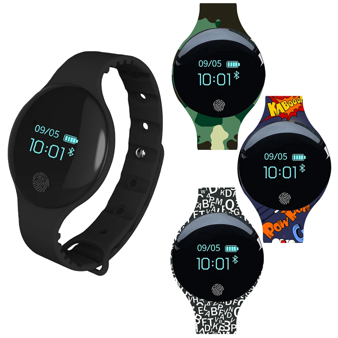 H8 цветной сенсорный экран умные часы с датчиком движения для IOS Android мультяшным