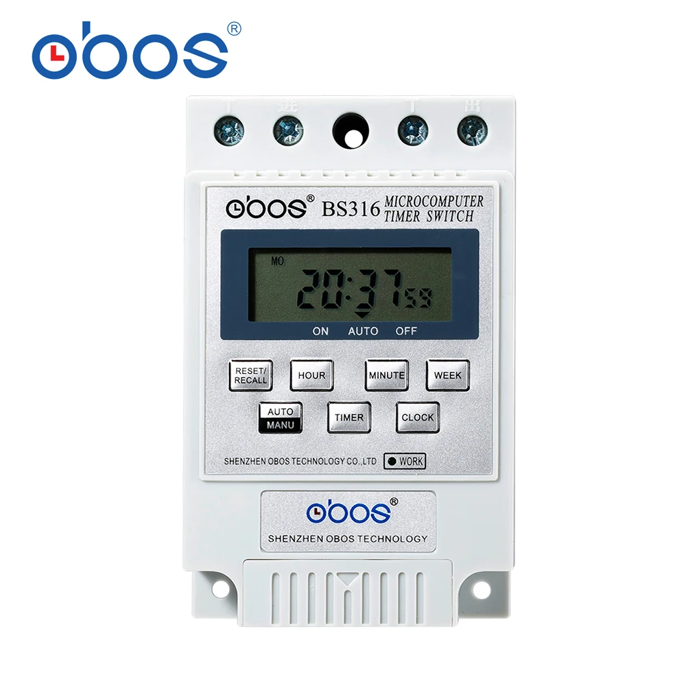BS316 25A DC24V DC12V интеллектуальный микрокомпьютер программируемый электронный