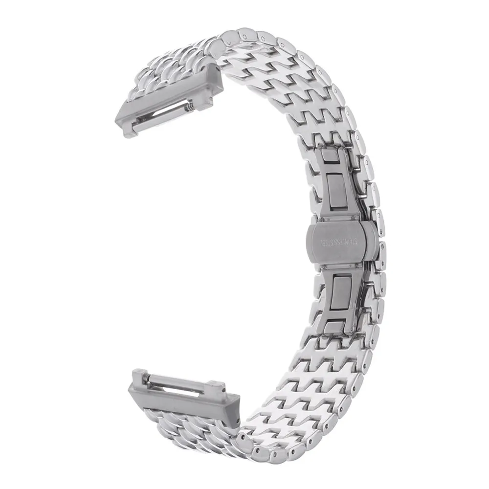 Stainless-Steel-Luxury-Wrist-Strap-Grain-Strap-Bracelet-For-Fitbit-Ionic-Watch