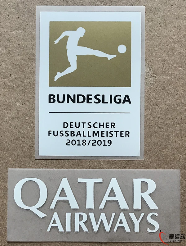 2019 20 бандеслига Чемпион патч + спонсор 2018 DEUTSCHER fussbalmeister 2018/2019 левый патч|Заплатки| |