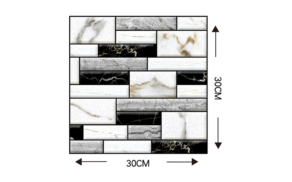 ПВХ 3D Кирпич самоклеющиеся обои для кухни щитка плитки Настенный декор ванной комнаты спальни гостиной обои домашний декор