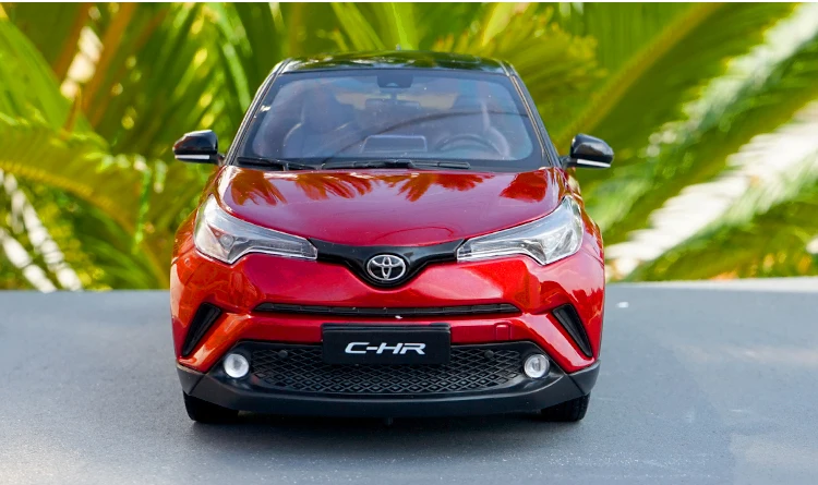 6 цветов 1:18 TOYOTA C-HR модель из цинкового сплава, высококачественная металлическая коллекция и Подарочная модель автомобиля украшения