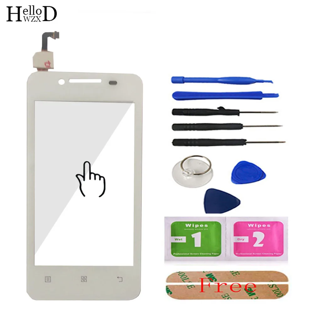 4 дюйма протестированное переднее внешнее стекло для lenovo A319 A319i A 319 сенсорный экран дигитайзер панель объектив сенсор инструменты клей