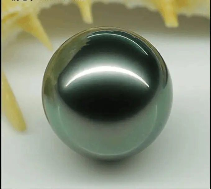 

FREE SHIPPING>>>@@ HUGE Perfect AAA tahitian genuine black loose pearl undrilled
