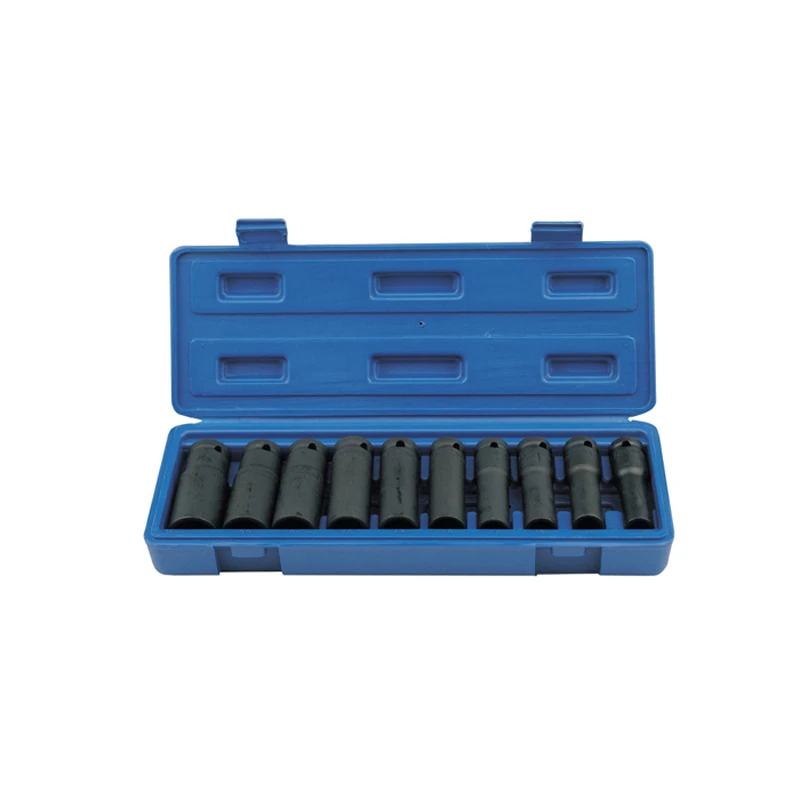 

11pcs 1/2" 10-24mm Black Long pneumatic sleeve group Hex Pneumatic sleeve Auto Repair Pneumatic Tools NY-HC11P1024