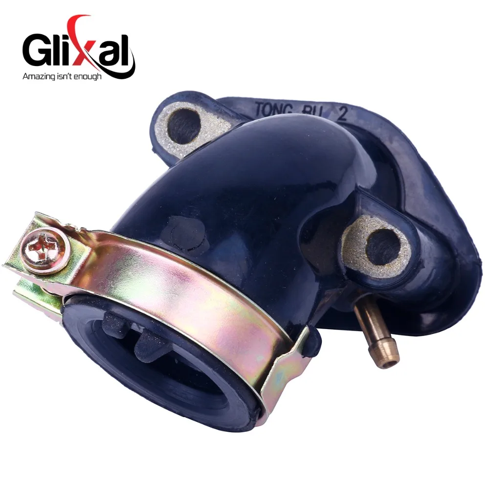Впускной коллектор карбюратора Glixal для 49cc 50cc GY6 мопеда ATV Go Kart Багги 139QMB 139QMA (1