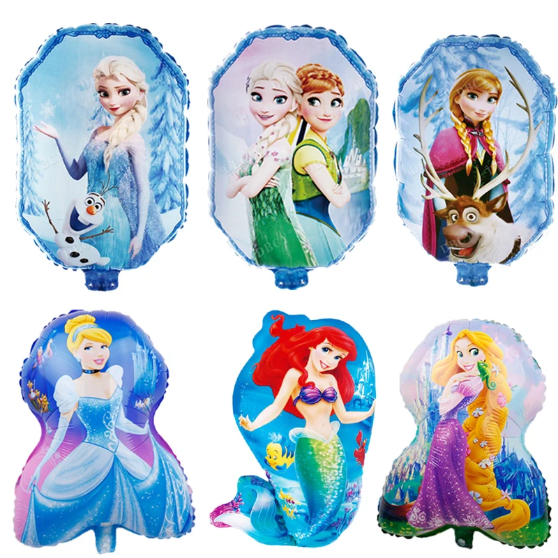 

50pcs/set princess foil balloons Ariel cartoon princess inflatable ballon birthday party supplies kids toys baby shower girl toy