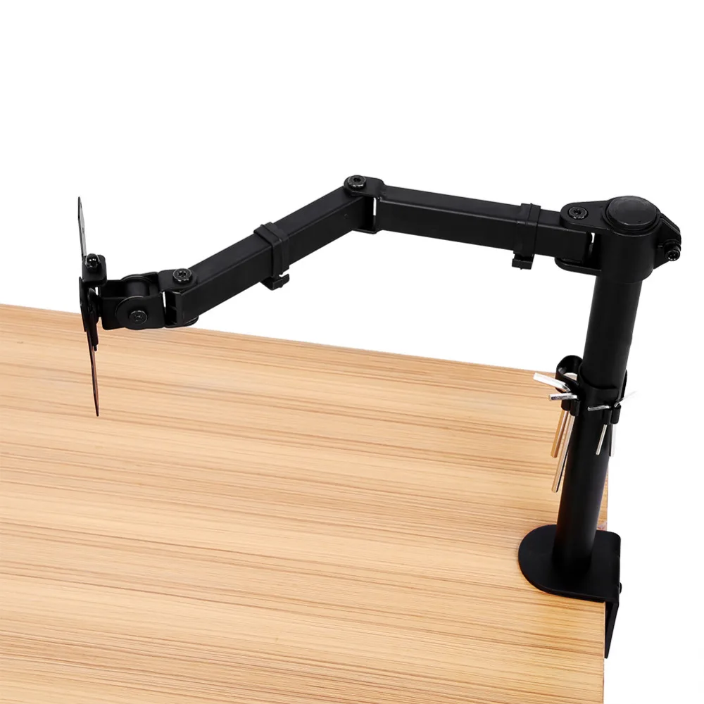 

13-27" LCD Monitor Arm TV Brackets Single Arm Monitor Holder Desk Mount Stand Fully Adjustable Screen for Computers