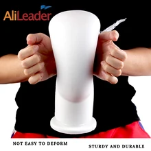 Alileader, 21 дюйм, искусственная манекен, голова, прически, прочная, тренировочная головка для парика, голова для тренировки волос, черный, белый цвет