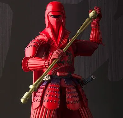 

1pcs Star Wars Red Emperor's Royal Guard with Imperial Stormtroopea ction pvc model character model tall 17-22cm for collection.